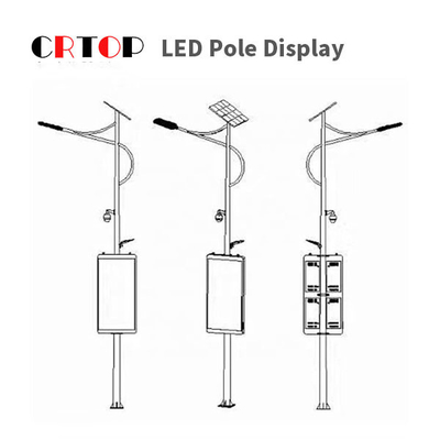 Small Size High Resolution LED Panel For Lighting Pole Advertising