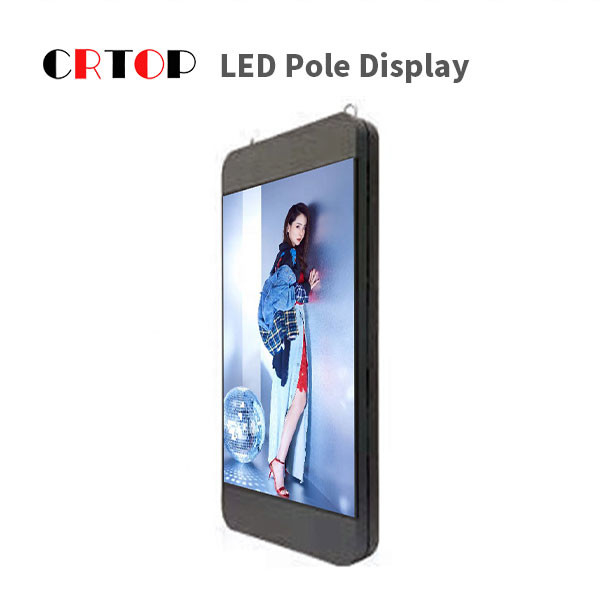 Outdoor P4mm Street Light Pole LED Display Smart HD Full Color